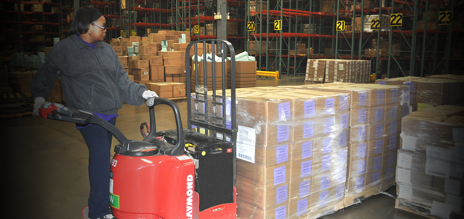 PartylIte warehouse uses Raymond material handling solutions