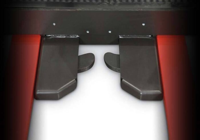 Abrazadera de tarima con bloqueo automático